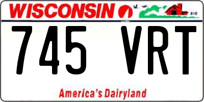 WI license plate 745VRT