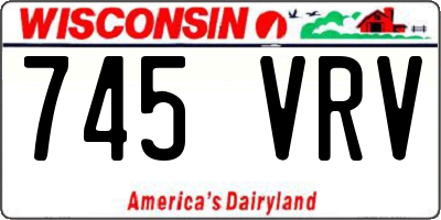 WI license plate 745VRV