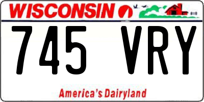 WI license plate 745VRY
