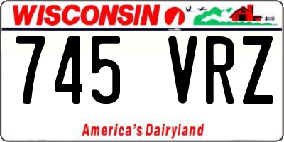 WI license plate 745VRZ