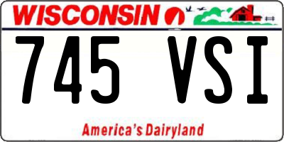 WI license plate 745VSI
