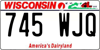 WI license plate 745WJQ