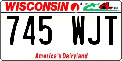 WI license plate 745WJT