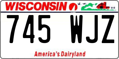 WI license plate 745WJZ