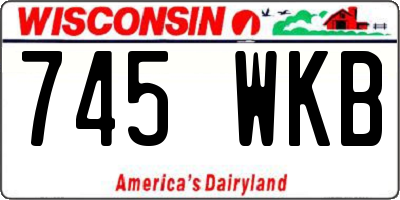 WI license plate 745WKB