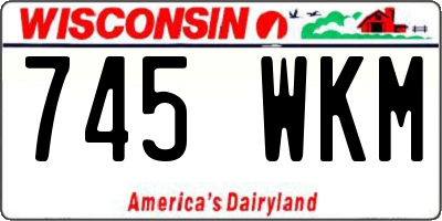 WI license plate 745WKM