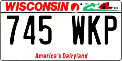 WI license plate 745WKP