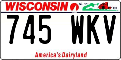 WI license plate 745WKV