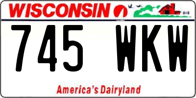 WI license plate 745WKW