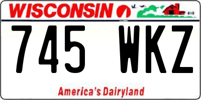WI license plate 745WKZ