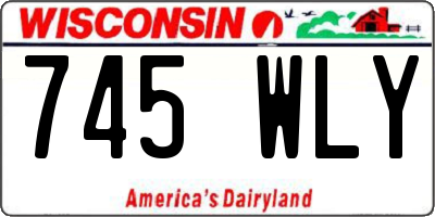 WI license plate 745WLY