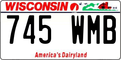 WI license plate 745WMB