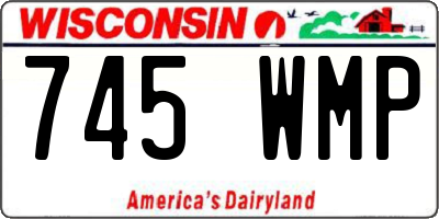 WI license plate 745WMP