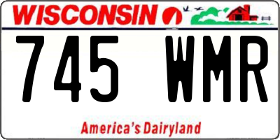 WI license plate 745WMR