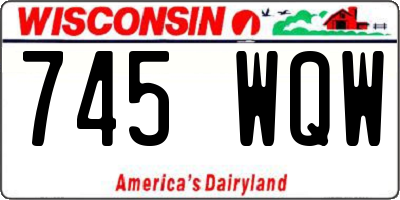 WI license plate 745WQW