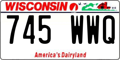 WI license plate 745WWQ