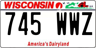 WI license plate 745WWZ