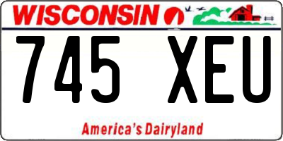WI license plate 745XEU