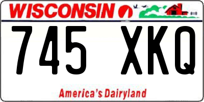 WI license plate 745XKQ