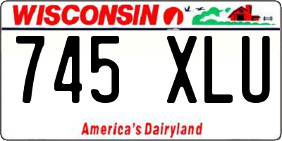 WI license plate 745XLU
