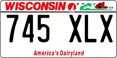 WI license plate 745XLX
