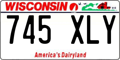 WI license plate 745XLY