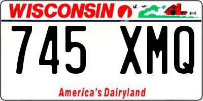WI license plate 745XMQ