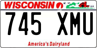 WI license plate 745XMU