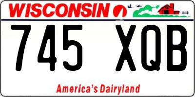 WI license plate 745XQB