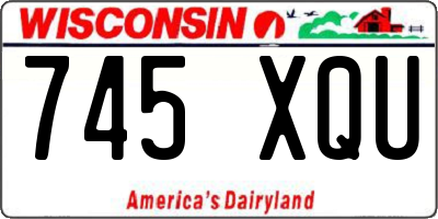 WI license plate 745XQU