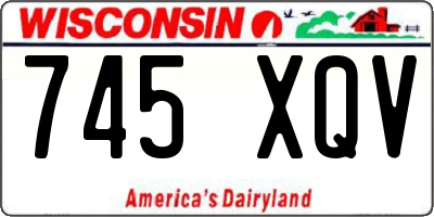WI license plate 745XQV