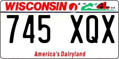 WI license plate 745XQX