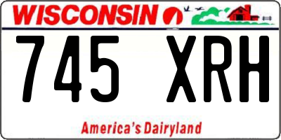 WI license plate 745XRH