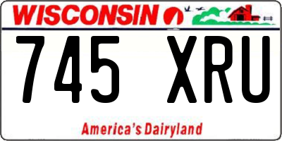 WI license plate 745XRU