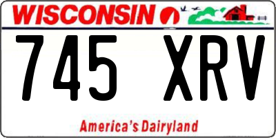 WI license plate 745XRV