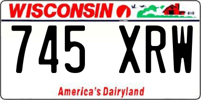 WI license plate 745XRW