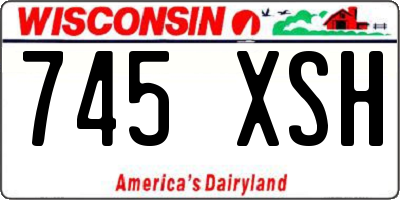 WI license plate 745XSH