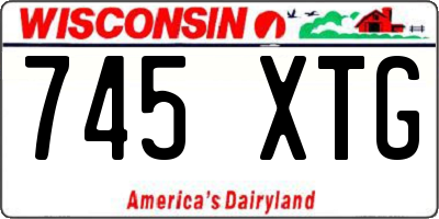 WI license plate 745XTG