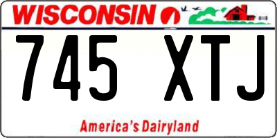 WI license plate 745XTJ
