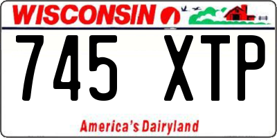 WI license plate 745XTP