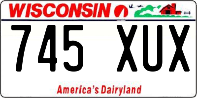 WI license plate 745XUX
