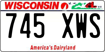 WI license plate 745XWS