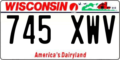 WI license plate 745XWV