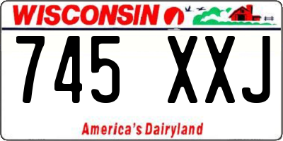 WI license plate 745XXJ