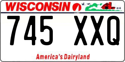 WI license plate 745XXQ