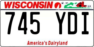 WI license plate 745YDI