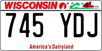 WI license plate 745YDJ