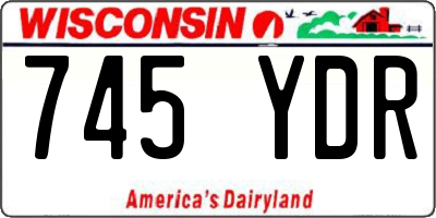 WI license plate 745YDR