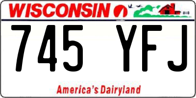 WI license plate 745YFJ