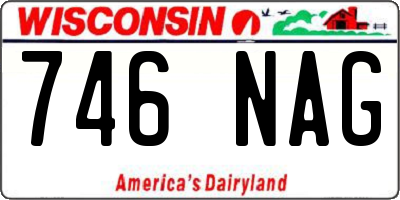 WI license plate 746NAG